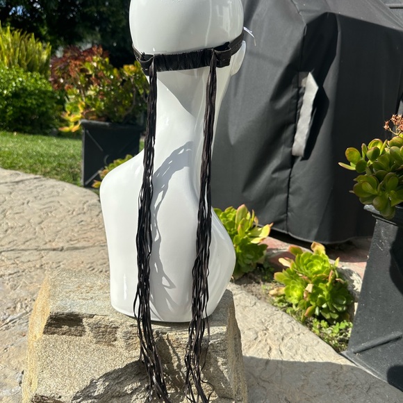 Vintage FENDI FS341L Wrap Tassel Fringe adjustable sunglasses Y2K - Picture 6 of 12